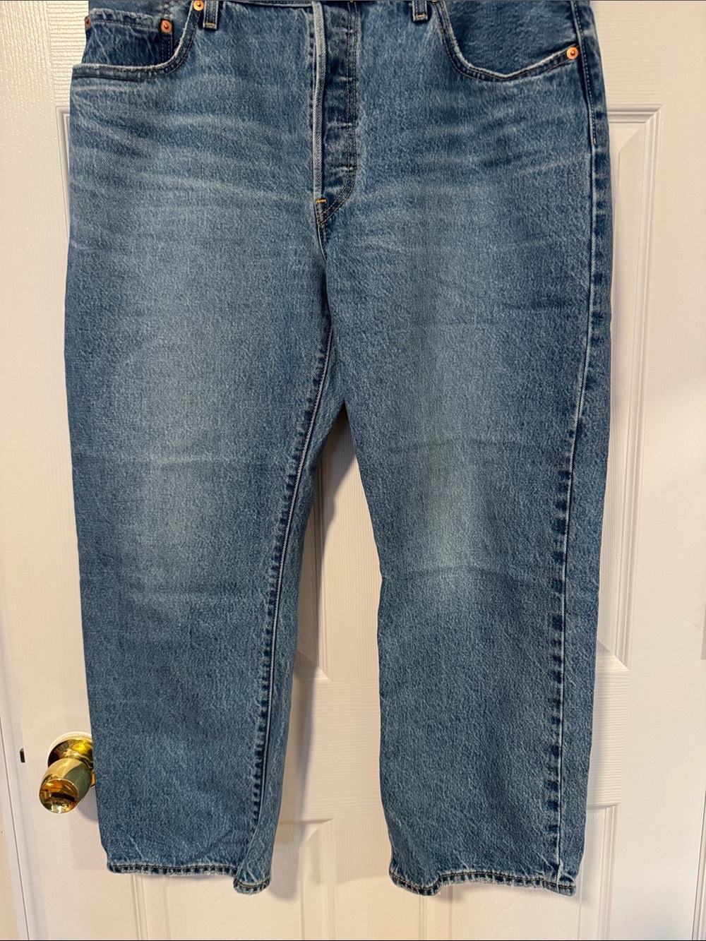 Levi's 501 90s Ankle Jeans - Light Blue Women’s Size 32x27 - Picture 3 of 8